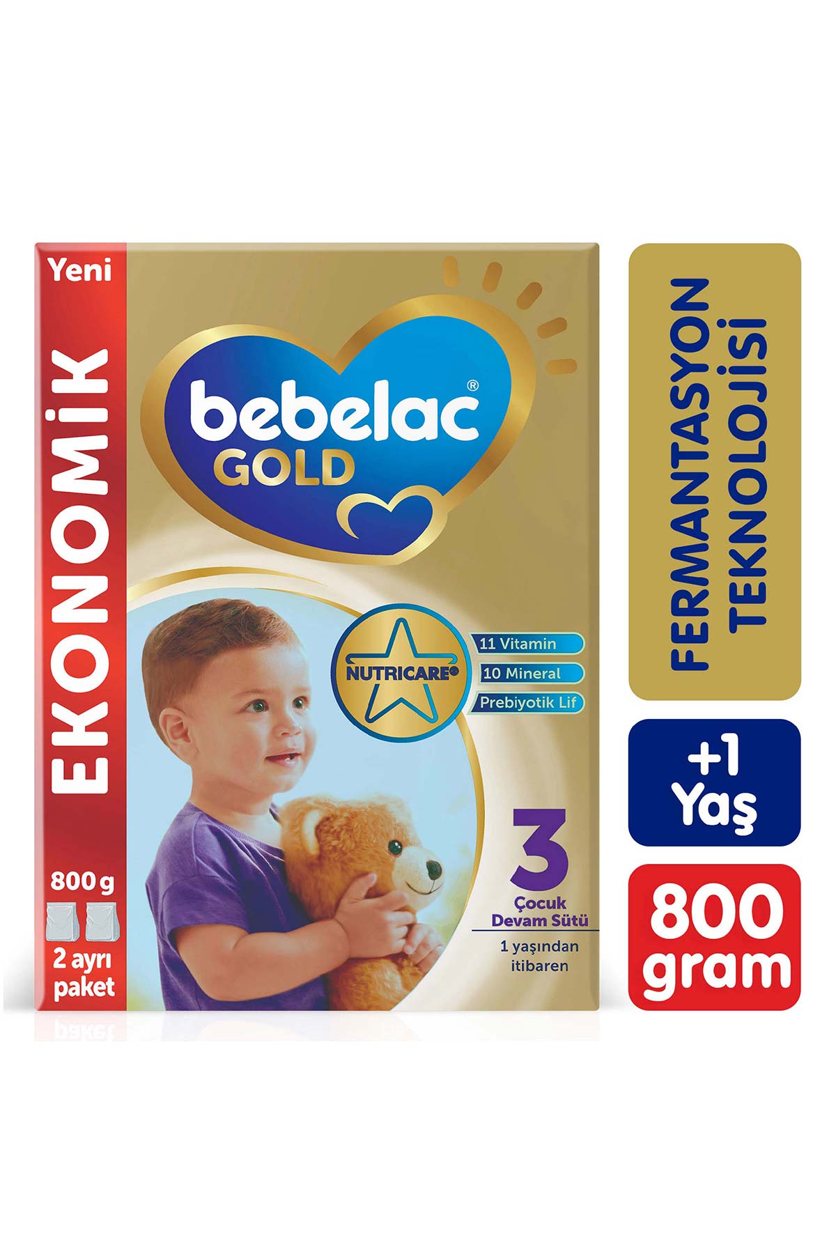 Bebelac Gold 3 Çocuk Devam Sütü 1 Yaş+ 800 G